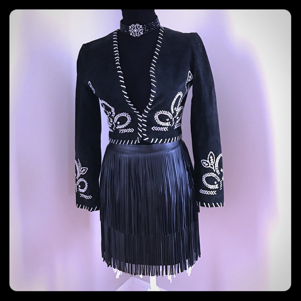 This beautiful chic leather jacket