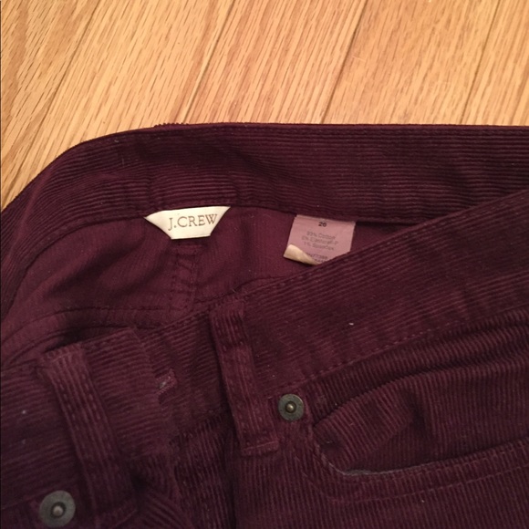 J. Crew maroon corduroy maroon cropped pants - Picture 2 of 2