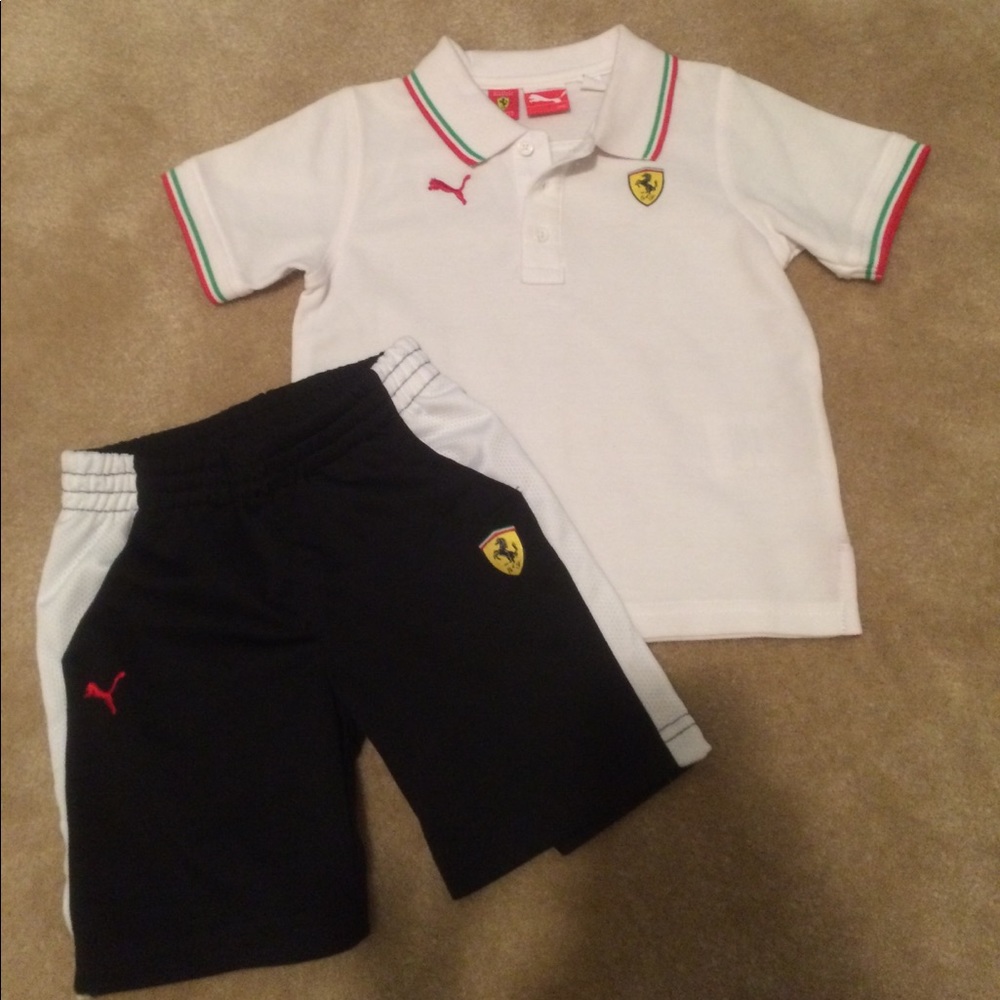 Puma polo and mesh short set -24 months