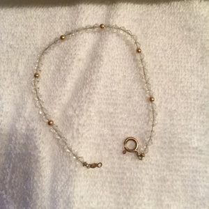 Beautiful , sparkly crystals and 14k gold beads!