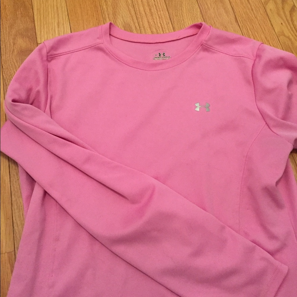 Under Armour long sleeve pink top