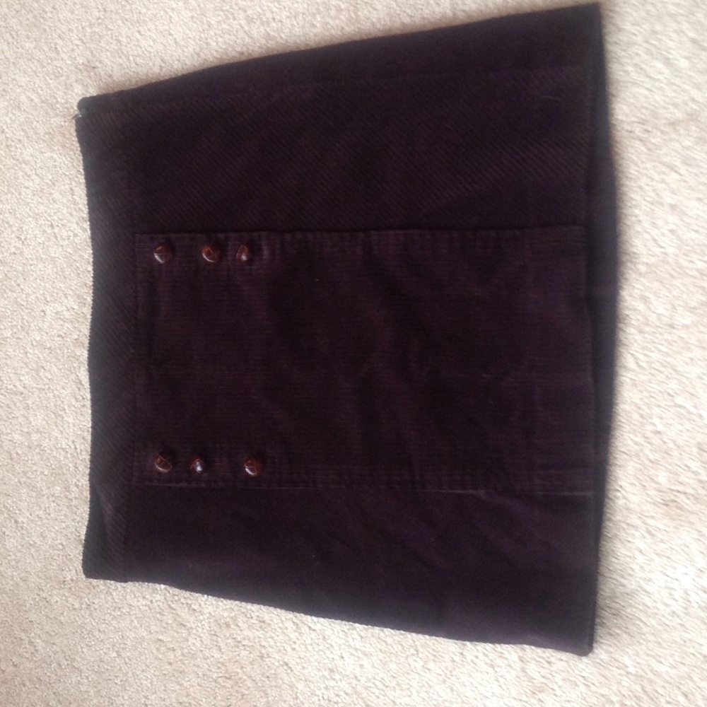 Susana Monaco corduroy brown skirt