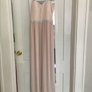 Davids Bridal Bridesmaid Dress Light Pink Size 13