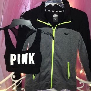 VS PINK Jacket and Sports Bra