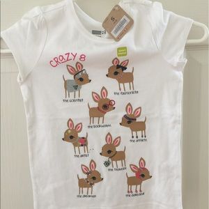 Crazy 8 girls sleeve shirt