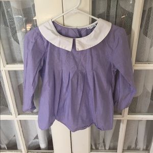 White collar purple Steven Alan blouse