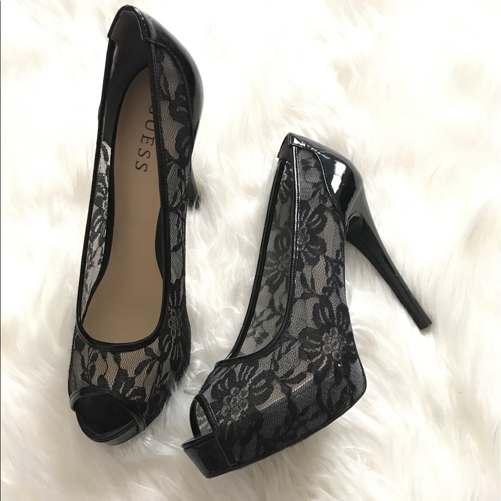 GUESS brand lace pumps. Size 8.5