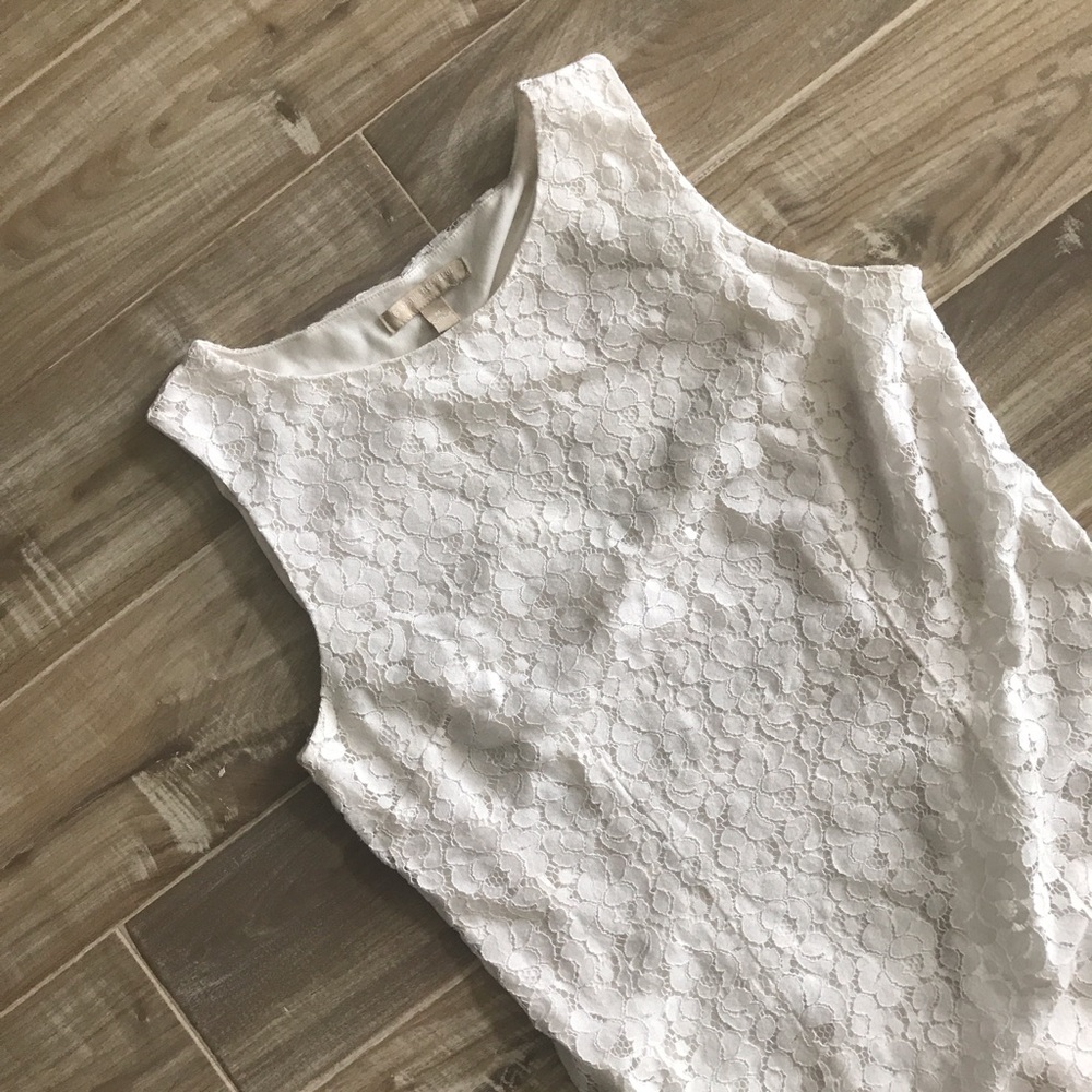 Banana Republic | Cream Lace Sleeveless Top
