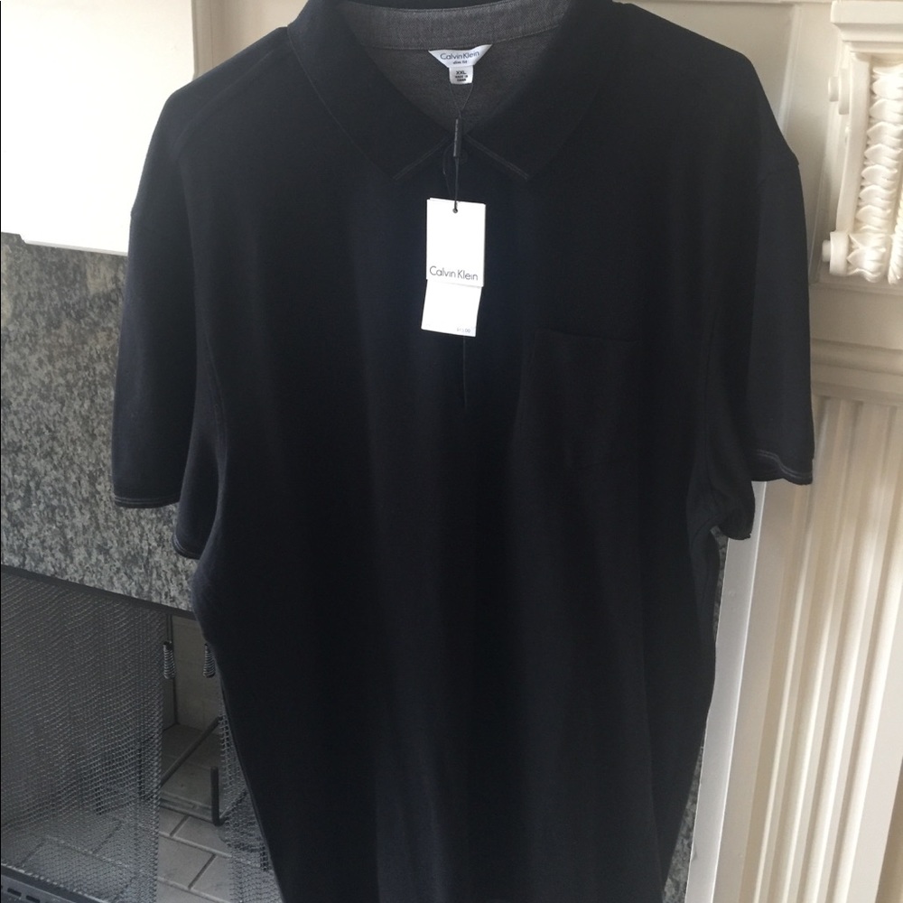 NWT CALVIN KLEIN POLO STYLE KNIT SHIRT