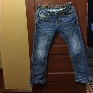 Rock revival men's jeans