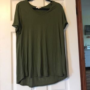 NWOT army green tee