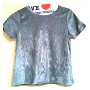 NEVER WORN crushed velet gorgeous top