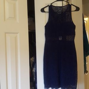 Express Navy blue lace dress
