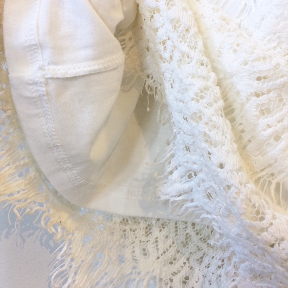 WET SEAL Ivory Lace Scoop Back Dress - Picture 4 of 6