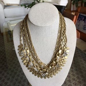 Stella & Dot Sutton Gold Statement Necklace