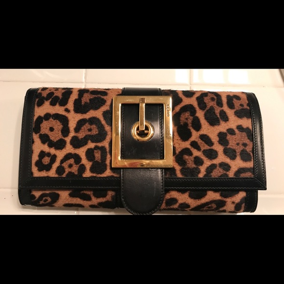 Gucci Lady Buckle Jaguar Print Clutch - Picture 1 of 5