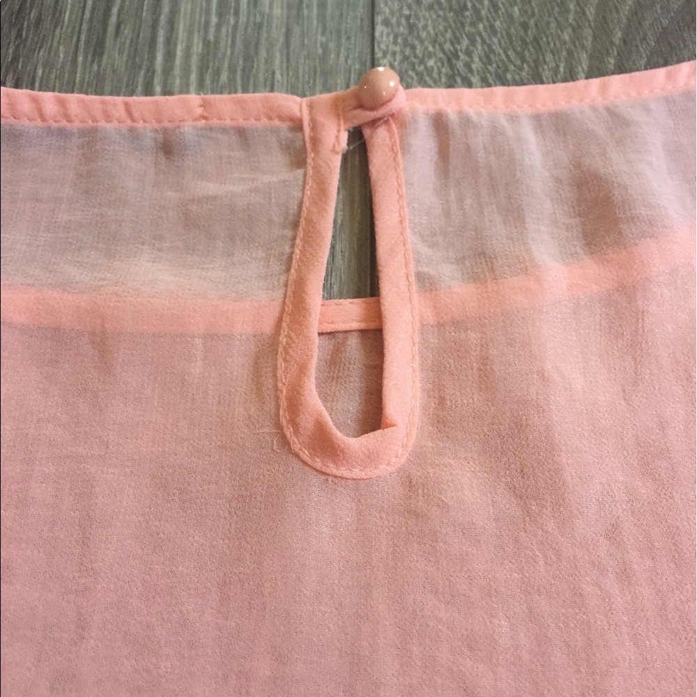 Flowy Hi-Lo Top Blouse Sheer Tunic - Picture 5 of 5