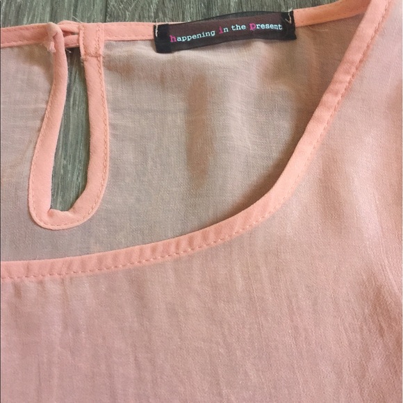 Flowy Hi-Lo Top Blouse Sheer Tunic - Picture 3 of 5