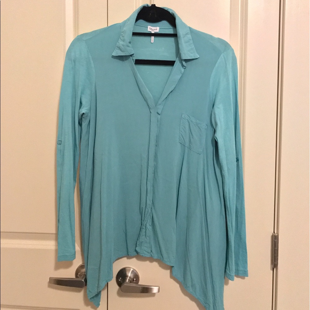 Splendid mixed media top