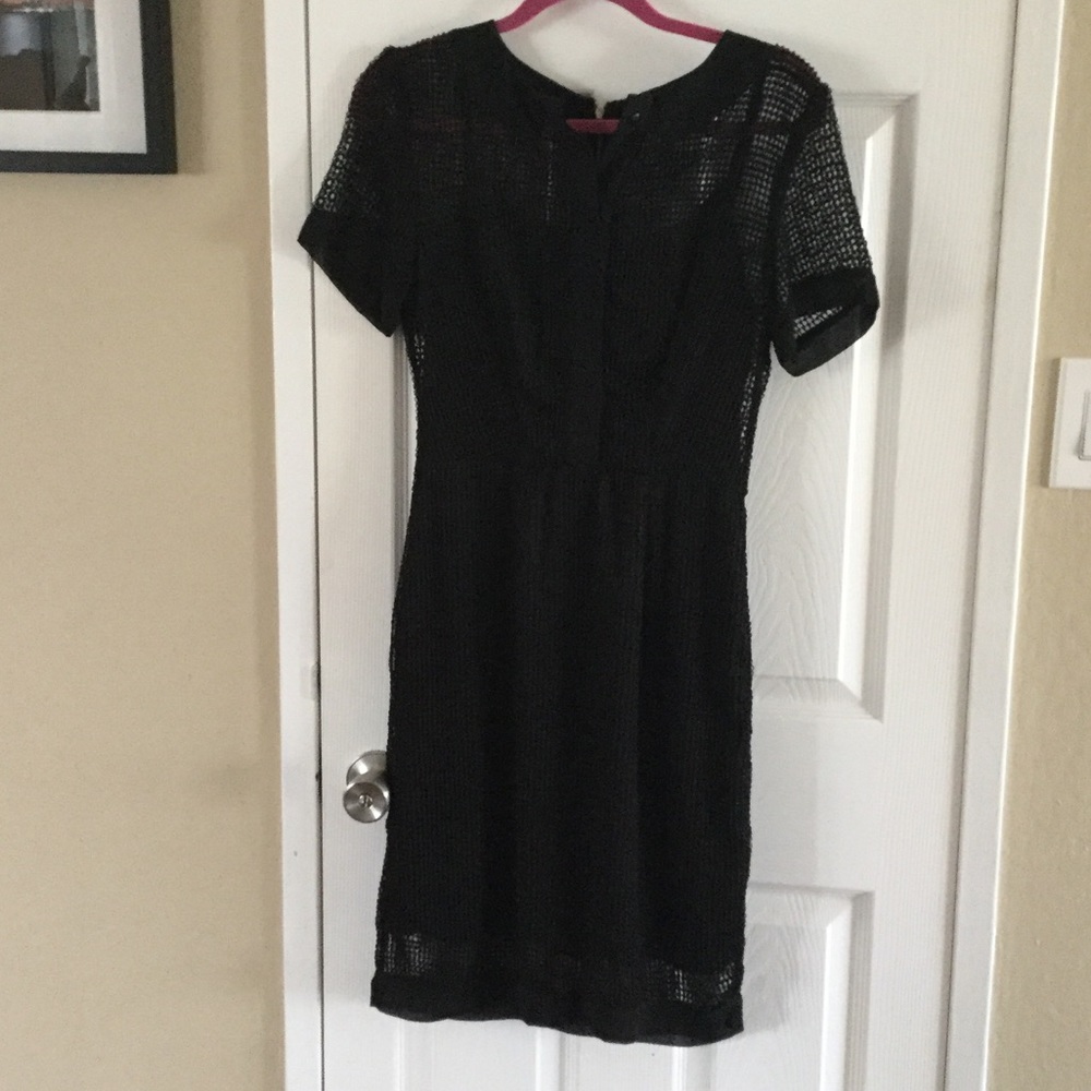 Black short sleeve dress size S