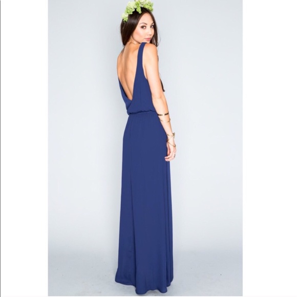 NWOT show me your mumu Kendall maxi rich navy - Picture 2 of 4