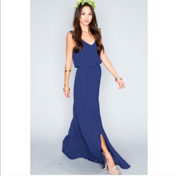 NWOT show me your mumu Kendall maxi rich navy - Picture 3 of 4