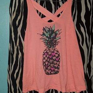 Cutest pink flowy tank top so cute for summer????