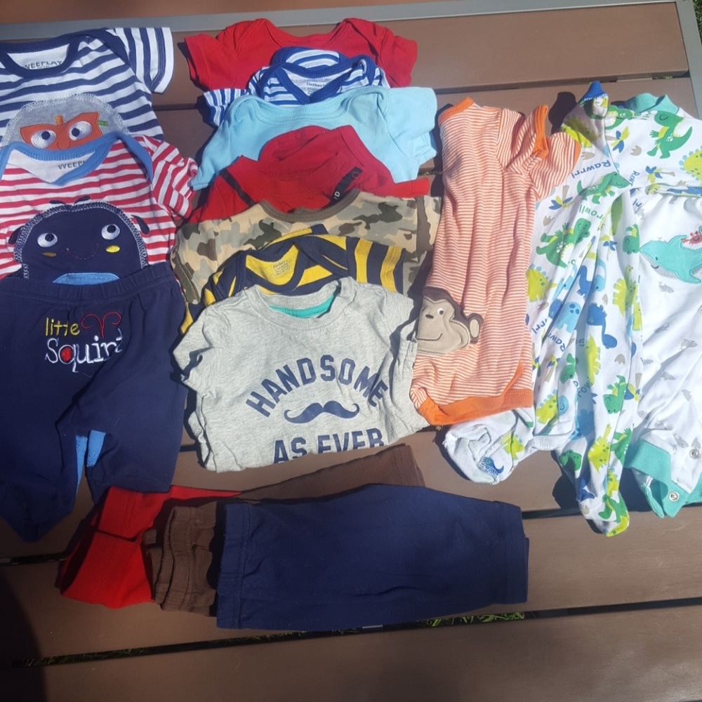 0-3 month boys lot