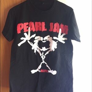 vintage pearl jam "alive" tee