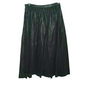 NEVER WORN lucca couture black vegan leather skirt