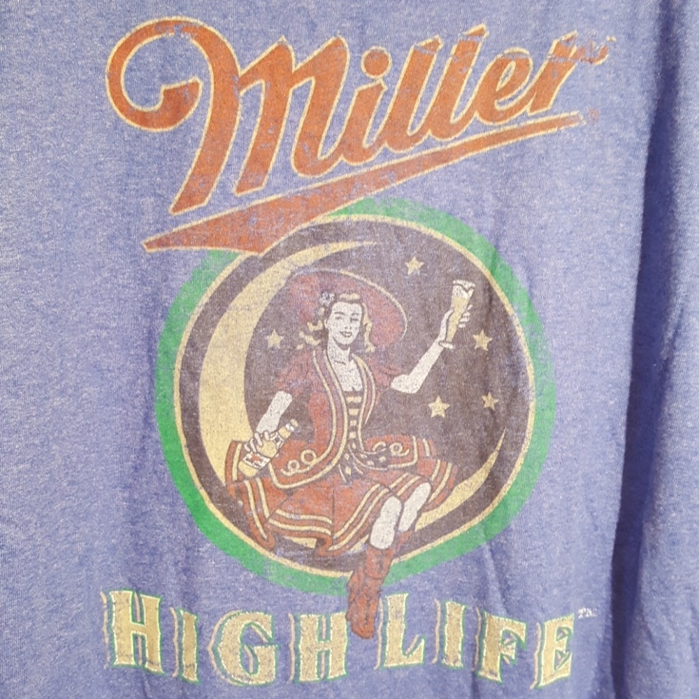 MillerCoors blue print shirt