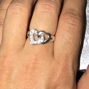925 sterling silver heart ring