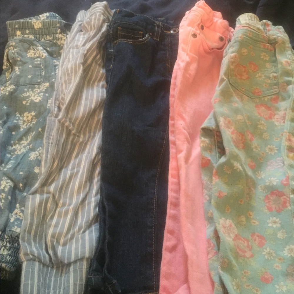 5 pair toddler pants bundle