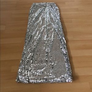 Sequin maxi skirt