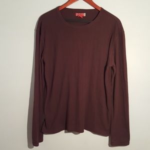 Guess long sleeve t-shirt Brown Burgundy