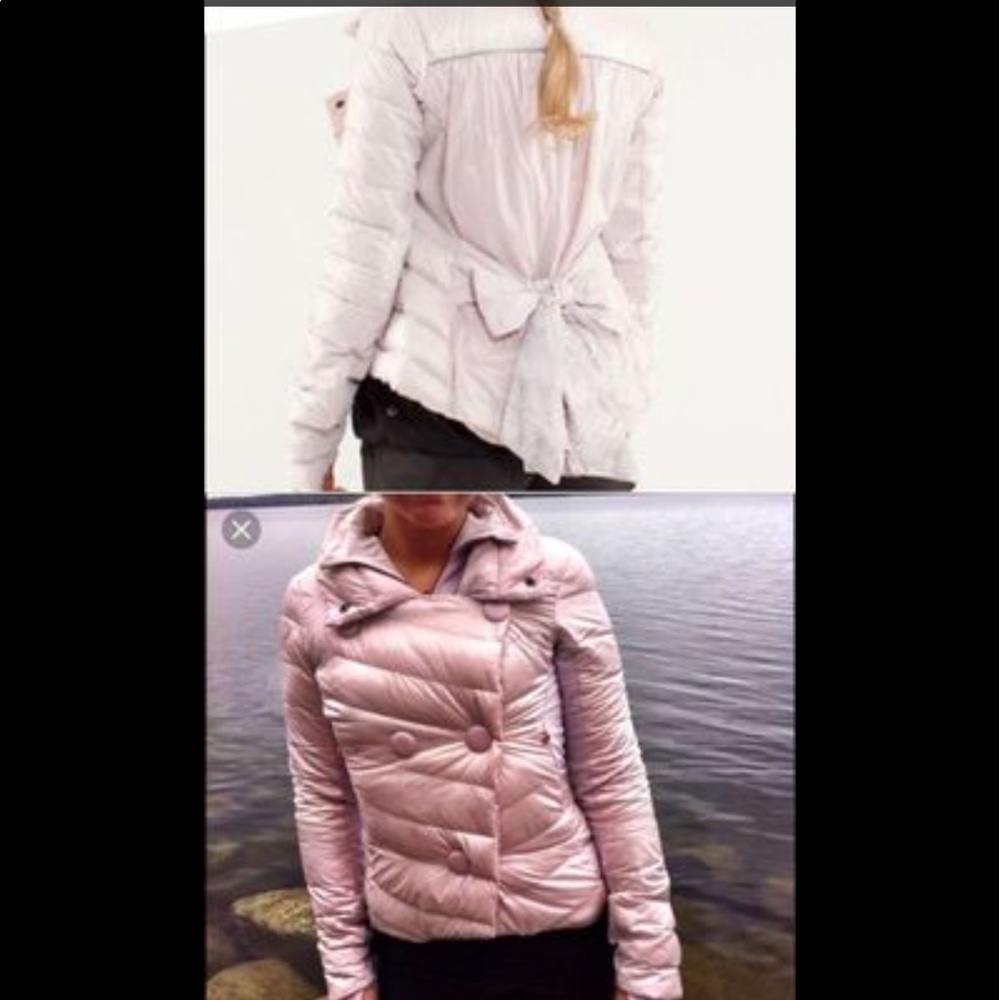 Lululemon light pink down jacket