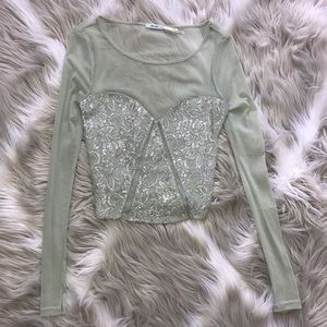 NWOT Kimchi Blue Mesh Top