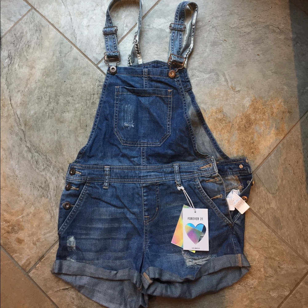 Brand new Forever 22 shorts overalls