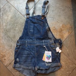Brand new Forever 22 shorts overalls