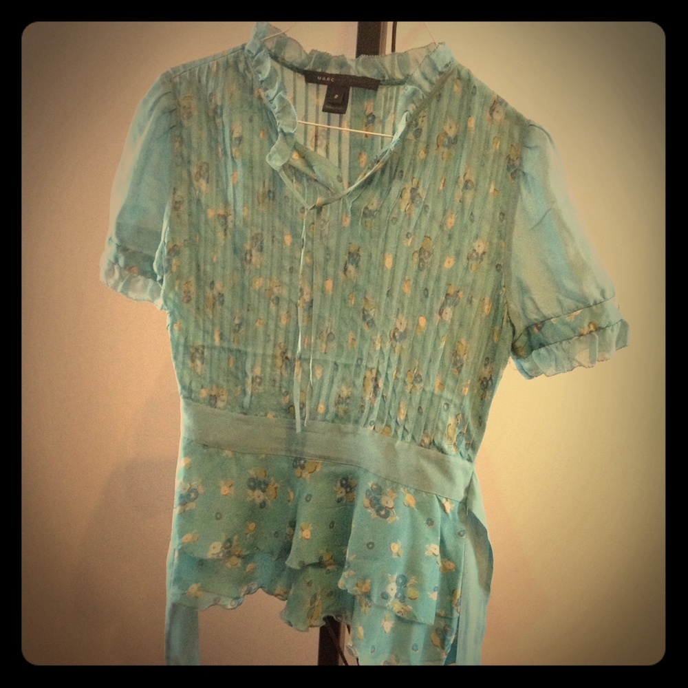 Marc Jacobs blue blouse
