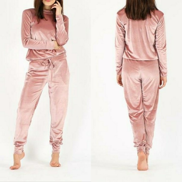 Rose gold jogger set Clearance