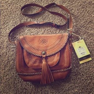 Patricia Nash vintage crossbody leather