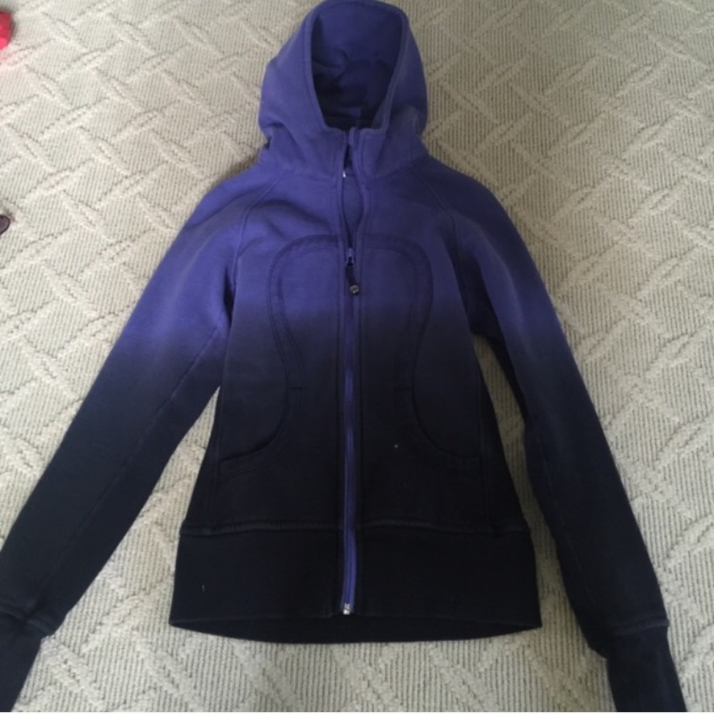 lululemon Purple & Black Ombré Scuba Hoodie