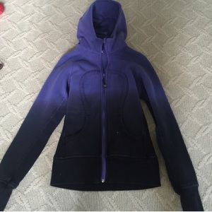 lululemon Purple & Black Ombré Scuba Hoodie