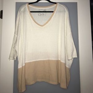 Free people half sleeve shirt