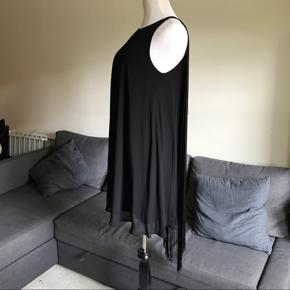 BCBGeneration Black Sleeveless Fringe Dress - Picture 4 of 8