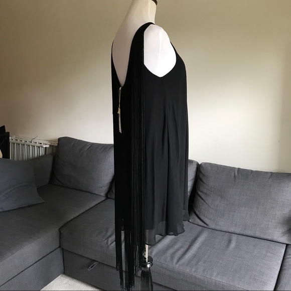 BCBGeneration Black Sleeveless Fringe Dress - Picture 8 of 8
