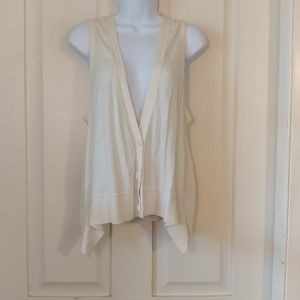 American Eagle white vest
