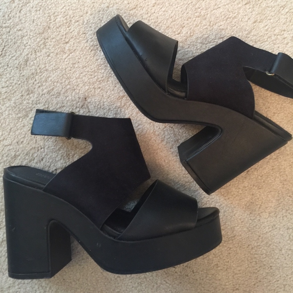 H&M black Platform Sandals