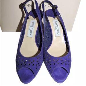 Purple Jimmy Choo Slingback Heel